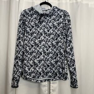 Nike Pro Hooded Pullover Black/Grey Size‎ Large